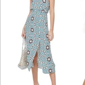 Top shop Geo Tie Neck Halter Dress